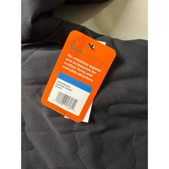 BASS OUTDOOR Women's Quilted Long-Sleeve Jacket BLACK NWT SIZE XL - Picture 9 of 11